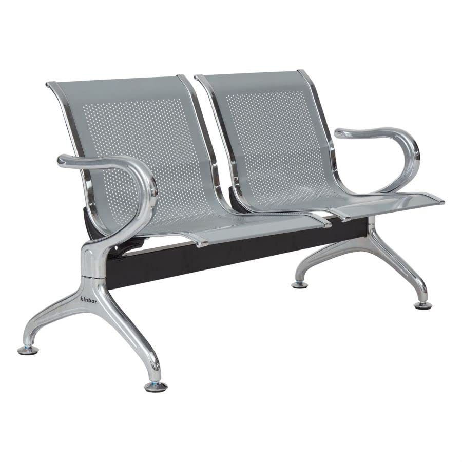 Kinbor Airport Waiting Chairs Salon Office Waiting Room Chairs Furniture Bench Waiting Area Reception Chairs with Arms