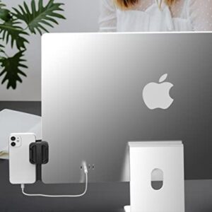 rudo Laptop Portable Side Mount Clip for iPhone, MacBook,Tablet, Laptops & Smartphones. Instant Dual or Triple Display for Your Laptop Computer. Increase Productivity and Efficiency