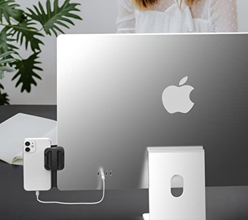 rudo Laptop Portable Side Mount Clip for iPhone, MacBook,Tablet, Laptops & Smartphones. Instant Dual or Triple Display for Your Laptop Computer. Increase Productivity and Efficiency