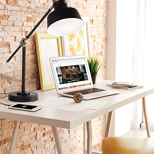 OttLite Balance LED Desk Lamp with USB Port - Modern, Adjustable, Desk Light