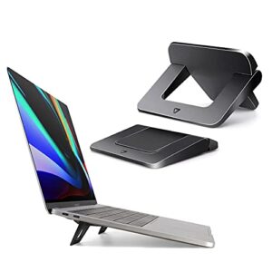 keyboard riser, keyboard stand for desk,laptop stand for desk, portable laptop stand compatible with macbook air pro, dell xps, lenovo, hp more(2 pcs), black