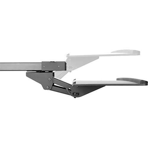 StarTech.com Under Desk-Mount Keyboard Tray - 26.4” Wide - Adjustable - Ergonomic Slide-Out Keyboard Shelf with Tilt and Swivel (KBTRAYADJ), Black