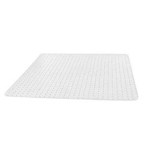 desk chair mat for carpet,30″x48″ office chair mat with lip pvc clear chair mat for low pile carpet,heavy duty chair mat easy glide rolling for office,living room,kitchen etc (30″ x 48″ x 2mm)