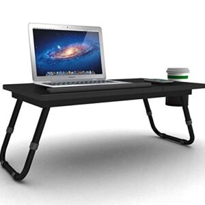 Atlantic Large Format Laptop Tray - 27 Inches Wide, 13.75 Inches Deep, 2 Sections, Smooth Finish Legs PN 33935843 in Black