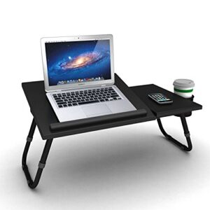 Atlantic Large Format Laptop Tray - 27 Inches Wide, 13.75 Inches Deep, 2 Sections, Smooth Finish Legs PN 33935843 in Black