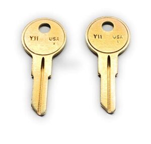 two keys for herman miller file cabinet office furniture cut to lock/key numbers from um226 to um275 (um253)