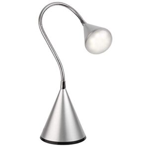 ottlite led cone desk lamp, silver