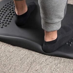 FLEXISPOT Ergonomic Office Standing Desk Mat and Kitchen Not-Flat Anti-Fatigue Comfort Floor Mat 32.3 in x 20.5 in x 0.98 in for Stand Up Desk with Massage Points Black