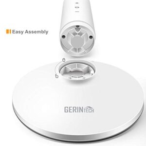 GERINTECH LED Desk Lamp with Adjustable Brightness, Dimmable Bright Table Lamp for Bedroom, Office, Reading, Study (White)