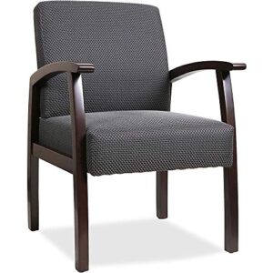lorell chair, 24d x 27.16w x 35h in, charcoal/espresso frame