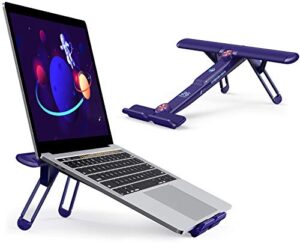 seenda laptop stand, ergonomic portable stand, adjustable notebook riser holder compatible with macbook, dell, lenovo more 10-15.6 inches computers
