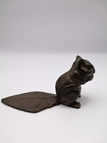 Comfy Hour 3.7" Cast Iron Squirrel Door Stopper, Brown, Antique & Vintage Collection