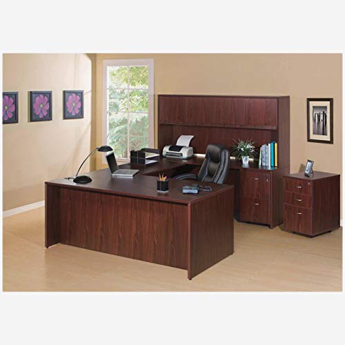 Lorell Lateral File, 35 by 22 by 29-1/2-Inch, Mahogany