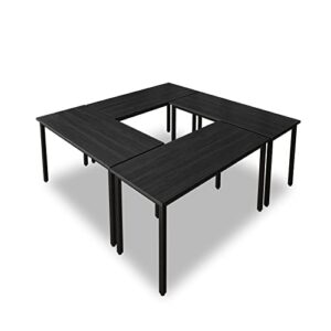 bonzy home conference tables 6ft meeting room study writing table office computer desk save space design for 8 people 4pcs
