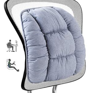 big hippo lumbar support pillow, orthopedic lumbar pillow/back cushion for office chair, car seat or wheelchair – ergonomic design for back pain relief