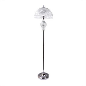 hsyile lighting ku300189 luxury wedding european crystal floor lamp for living room,bedroom,office,chrome finish,1 light