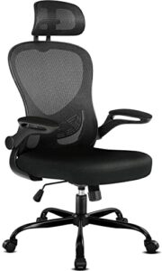 misolant office chair, ergonomic desk chair, office desk chair, office chair with headrest and adjustable lumbar support, home office chair black