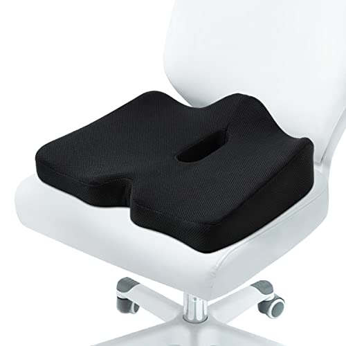 COTAZA Donut Cushion for Tailbone Pain, Office Chair Cushion for Butt, Hemorrhoid Pain Relief, Pressure Relief Seat Cushion for Hip Pain, Butt Pillow, Wheelchair, Black