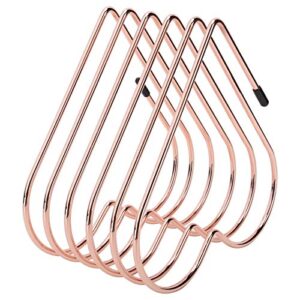 Magazine Holder, Heart Shaped File Holder Book Rack, Desktop File Sorter Magazine Organize Letter Storage for Document Folder(Rose Gold)