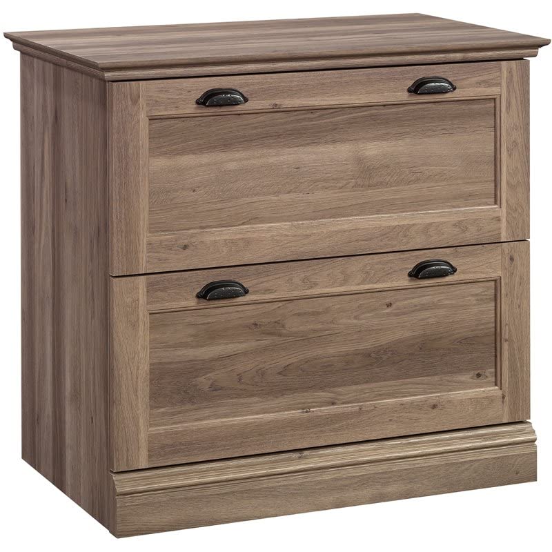 Sauder Barrister Lane 2-Drawer Lateral File Cabinet in Salt Oak, Salt Oak Finish