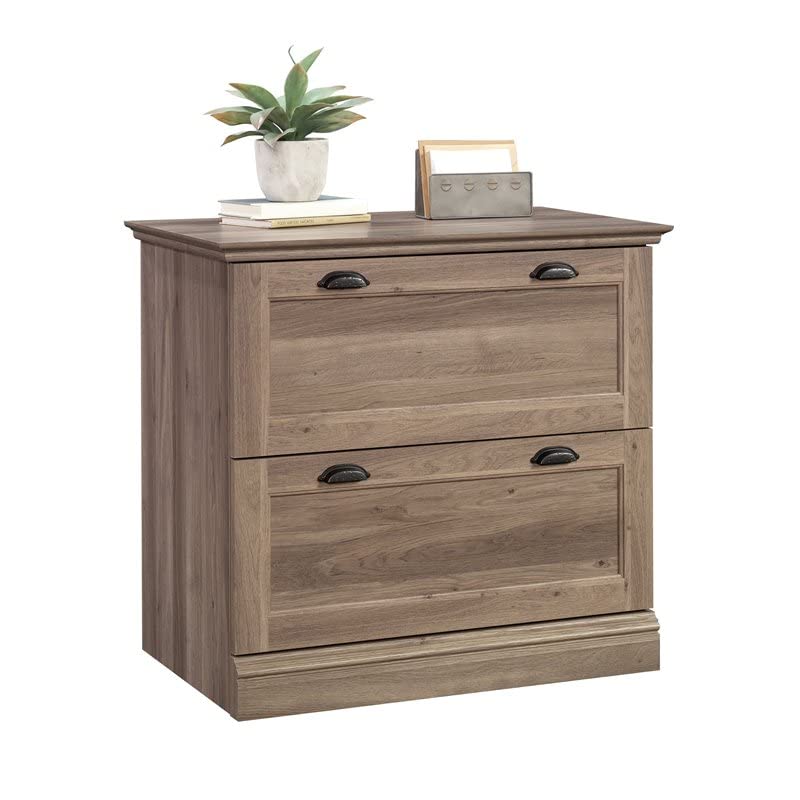 Sauder Barrister Lane 2-Drawer Lateral File Cabinet in Salt Oak, Salt Oak Finish