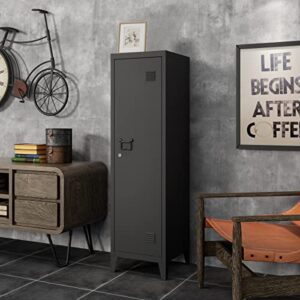 Metal Locker Storage Cabinet Lockable File Cabinet Kids Lockers Cabinet with 3 Shelves for Bedroom School Gym Office Garage