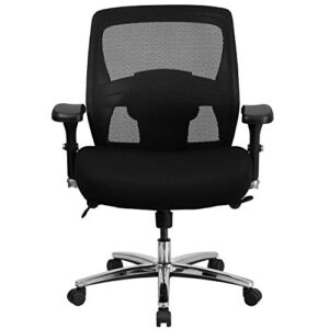 Flash Furniture HERCULES Series 24/7 Intensive Use Big & Tall 500 lb. Rated Black Mesh Executive Ergonomic Office Chair with Ratchet Back