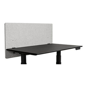 Stand Up Desk Store ReFocus Clamp-on Acoustic Desk Divider Privacy Panel That Reduces Noise and Visual Distractions (Cool Gray, 47.25" X 23.6")