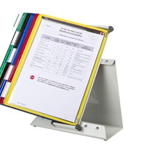 Tarifold Desktop Reference System With 10 Display Pockets, Assorted Colors, 20 Sheet Capacity (D291)