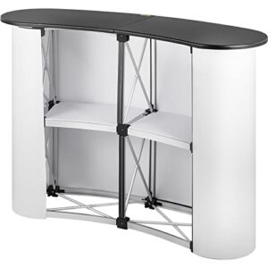 Geindus Portable Tradeshow Podium Table Display Exhibition Counter Stand Booth Fair with Wall Bags 51" X 15.7" X 38.5"