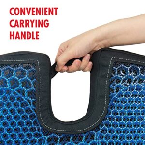 HEALTHMATE IN9115 Comfy Gel Coccyx Cushion Gel Seat Cushion for Long Sitting for Back, Sciatica and Tailbone Pain Relief, for Office Chair, Car, Wheelchair, Long Trips