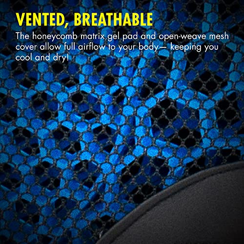 HEALTHMATE IN9115 Comfy Gel Coccyx Cushion Gel Seat Cushion for Long Sitting for Back, Sciatica and Tailbone Pain Relief, for Office Chair, Car, Wheelchair, Long Trips