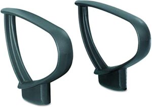 safco loop arms set for use with vue mesh extended-height (chair sold separately), black (3396bl)