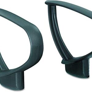 Safco Loop Arms Set for use with Vue Mesh Extended-Height (Chair Sold Separately), Black (3396BL)