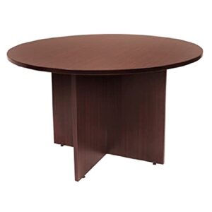regency conference table legacy round, 42-inch, mahogany