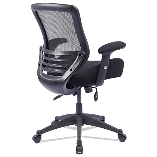 BOLISS Ergonomic Office Computer Desk Chair Height Adjusting Arm Waist Support Function-Black