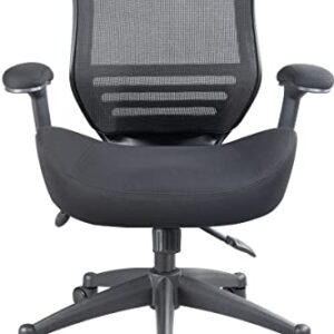 BOLISS Ergonomic Office Computer Desk Chair Height Adjusting Arm Waist Support Function-Black