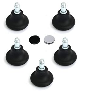 furniture casters heyous 5pcs office furniture casters black fixed stationary castors chair feet wheel stopper
