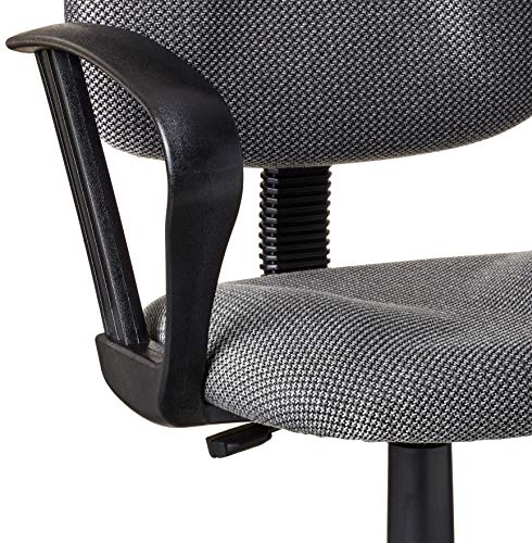 Boss Office Products B1617-GY Ergonomic Works Drafting Chair with Loop Arms in Grey