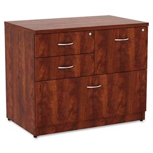 lorell prominence lateral file, cherry laminate top