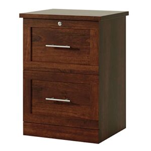 realspace® 2-drawer 17″d vertical file cabinet, mulled cherry