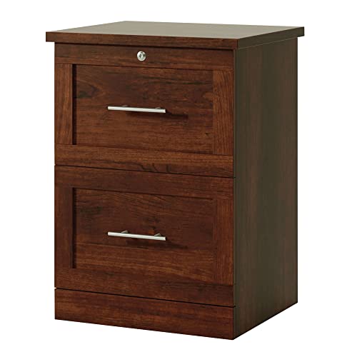 Realspace® 2-Drawer 17"D Vertical File Cabinet, Mulled Cherry