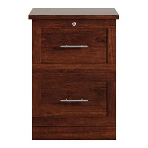 Realspace® 2-Drawer 17"D Vertical File Cabinet, Mulled Cherry