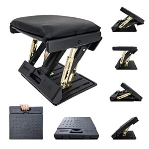 adjustable footrest can be adjusted in multiple angles and states, cushion is detachable, suitable for use in multiple scenarios such as office(black)