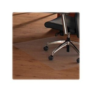 floortex polycarbonate chair mat 48″ x 79″ for hard floors, clear, (model: fr1220019er)