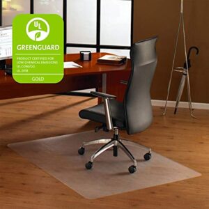 Floortex Polycarbonate Chair Mat 48" x 79" for Hard Floors, Clear, (Model: FR1220019ER)