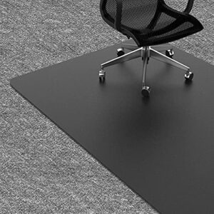 chair mat for carpet, tough and 1/5″ thick office chair mat, 35″ x 45″ anti-slip chair mats for carpeted or hard floors