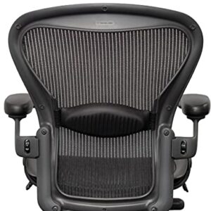 Aeron Herman Miller Office Chair Size B | Fully Adjustable with All Features Included| Quick and Easy Assembly| Renewed| 10 Year Warranty| Hardwood Floor Roller Blade Style Wheels Included