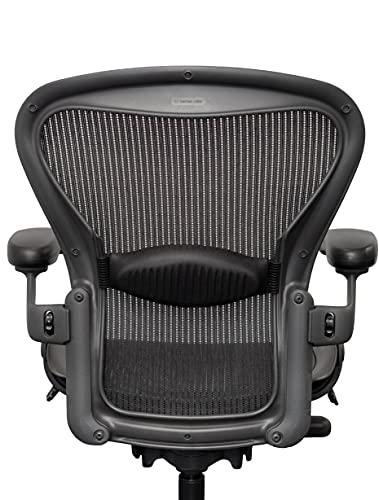 Aeron Herman Miller Office Chair Size B | Fully Adjustable with All Features Included| Quick and Easy Assembly| Renewed| 10 Year Warranty| Hardwood Floor Roller Blade Style Wheels Included