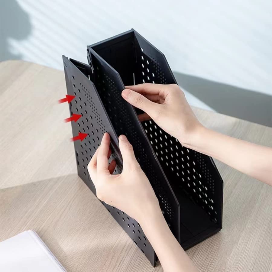 Saikvi File Organizer Magazine File A4 Paper Document Organizer Holder - Office Desk Organizer Collection